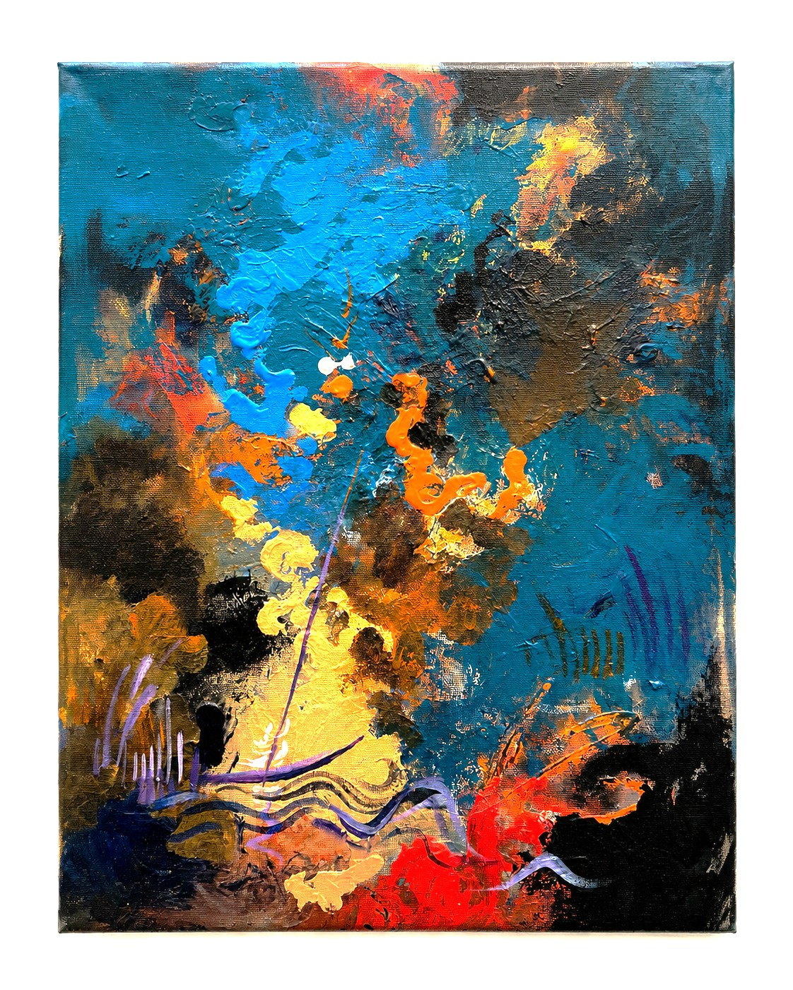 Wrath of the Sea, Acrylic on canvas, H 40 × W 30 cm