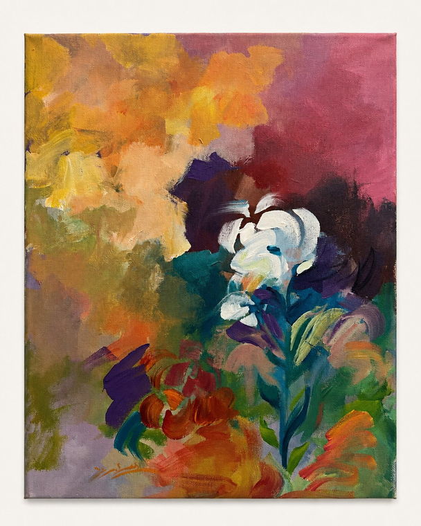 Twilight Garden — original painting by Ihsan Alkhateeb